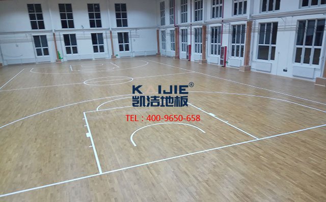 天津市西青區(qū)梨園監(jiān)獄體育館運動木地板工程案例——凱潔地板