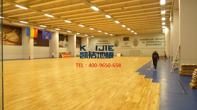 體育館木地板安裝施工藝，很全很專業(yè)——凱潔地板