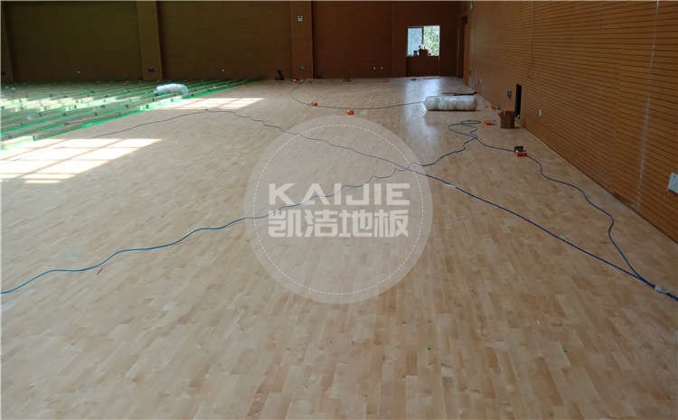 山東濱州中學體育館運動木地板圖片